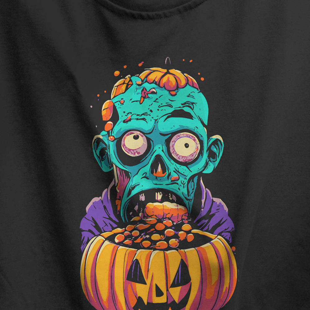 Tričko s potiskem Halloween1, jen pro tmavá trička.