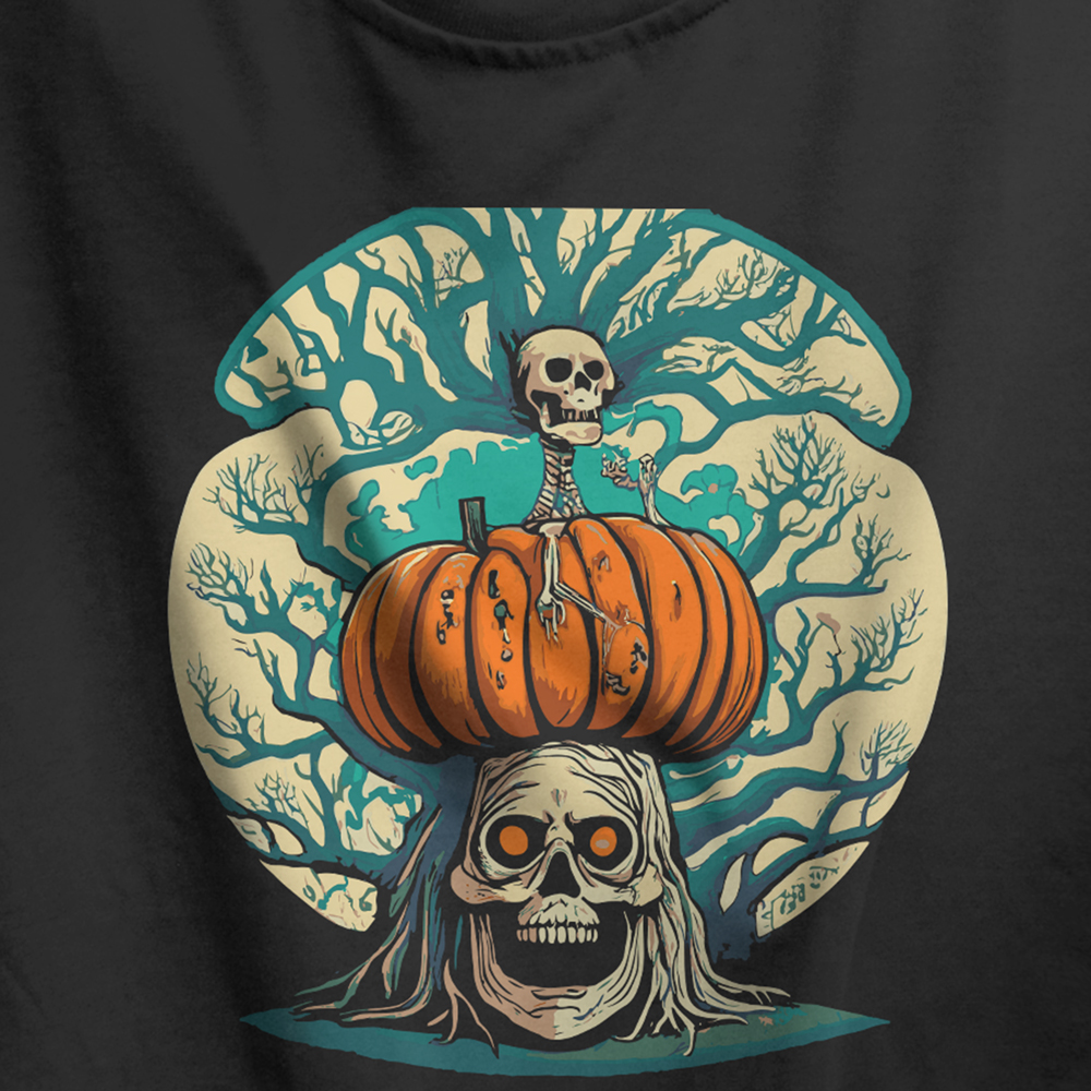 Tričko s potiskem Halloween2, jen pro tmavá trička.